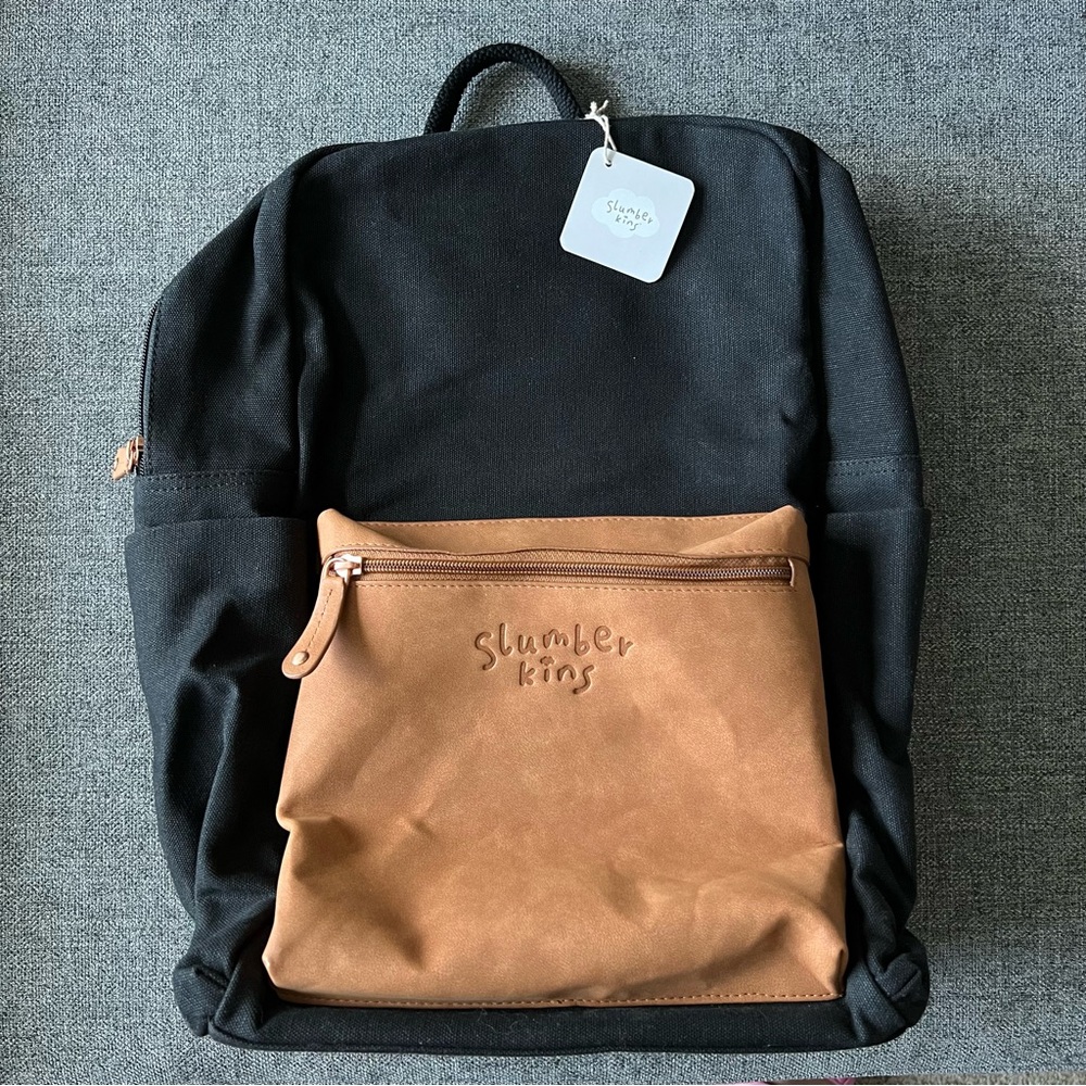 NWT Slumberkins Logo Backpack- Black (Misfit)